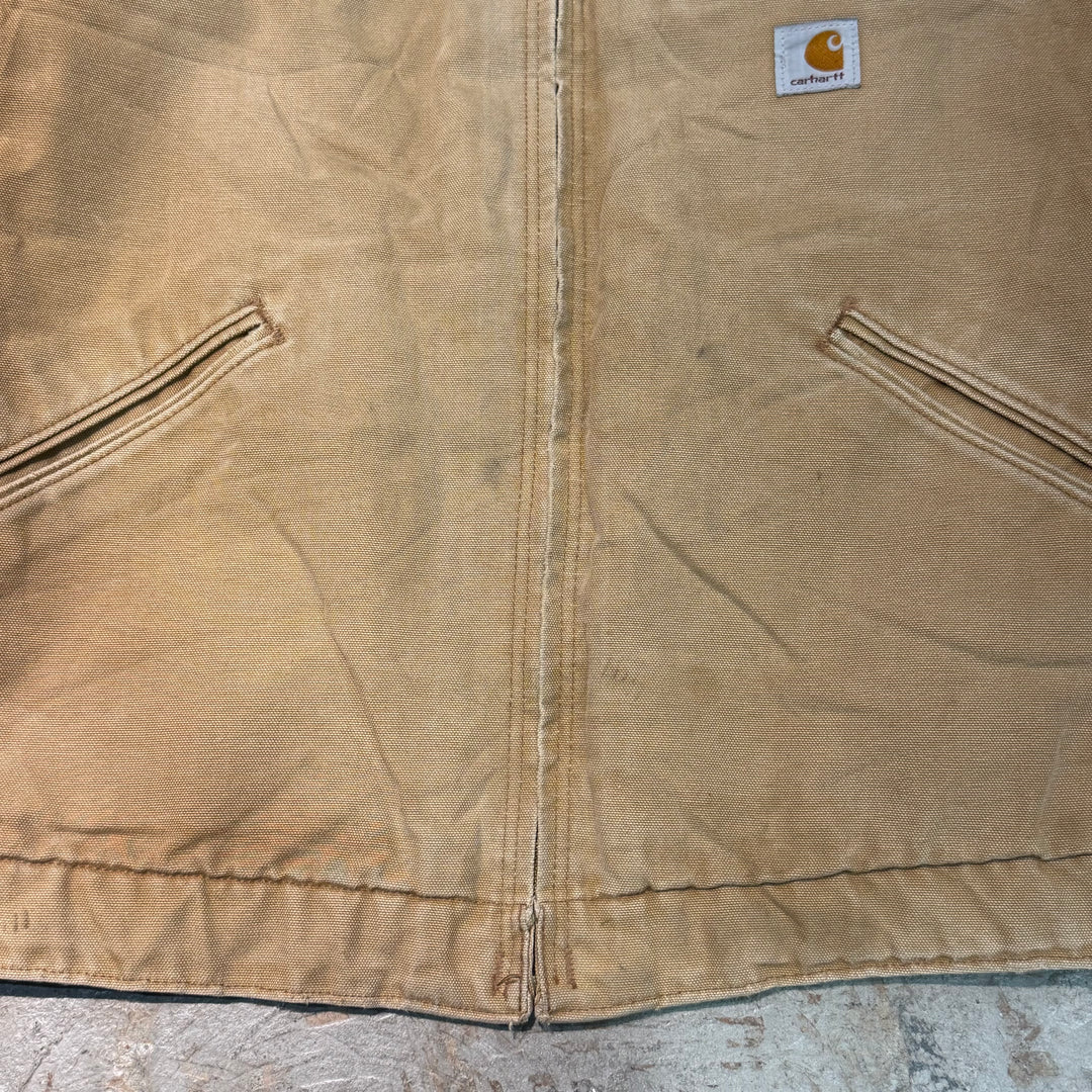 古着 USA製 carhartt/ カーハート/ デトロイトジャケット/ ダック地/ 裏地ブランケット/ 襟コーデュロイ/ サイズM