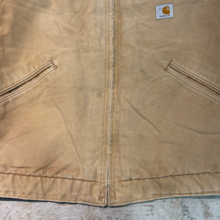 古着 USA製 carhartt/ カーハート/ デトロイトジャケット/ ダック地/ 裏地ブランケット/ 襟コーデュロイ/ サイズM