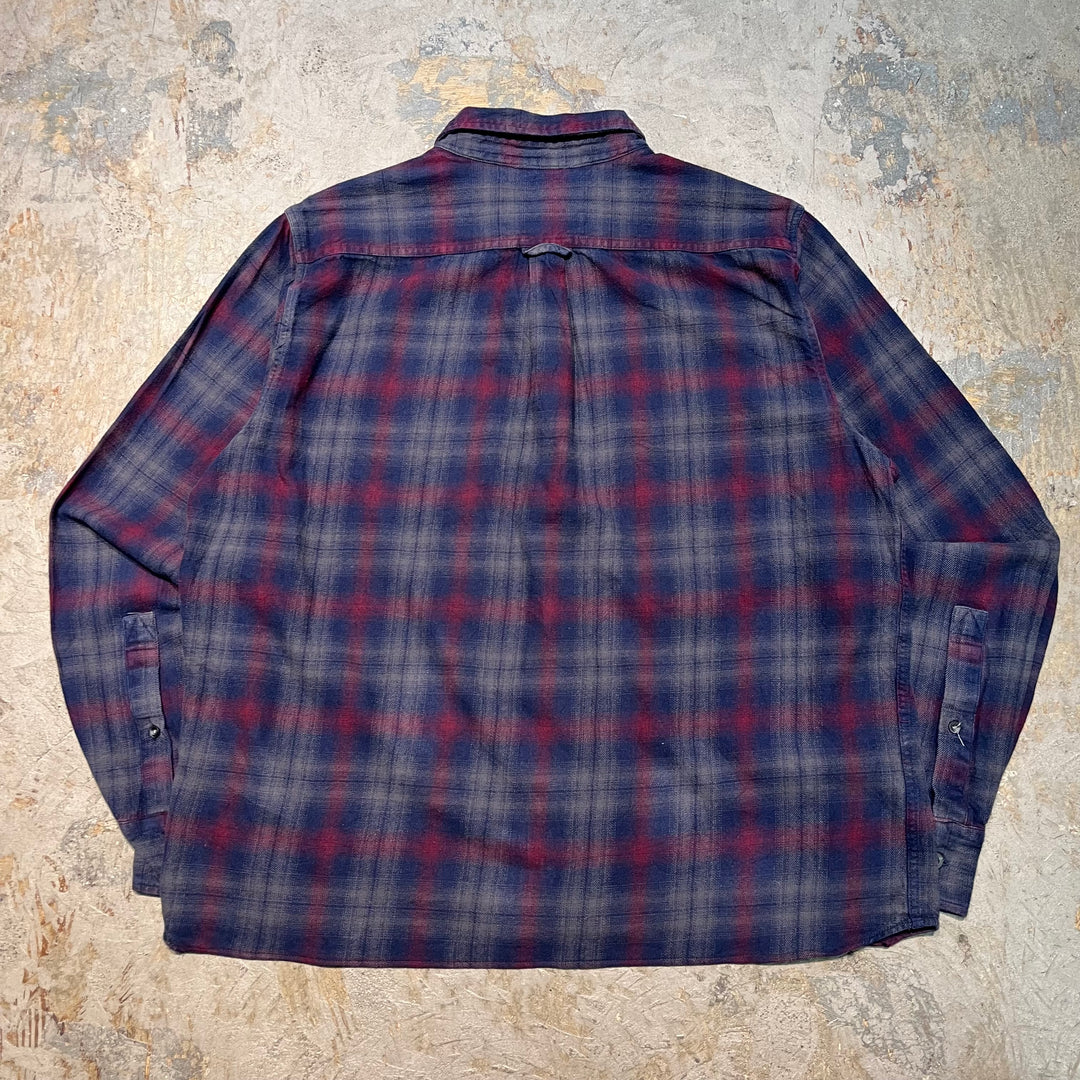 古着 WOOLRICH/ ウールリッチ/ コットンフランネルシャツ/ チェック柄/ リメイク/ サイズL