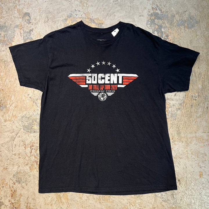 古着 50CENT/ツアーTシャツ/アーティストTシャツ/プリントTシャツ/ サイズXL