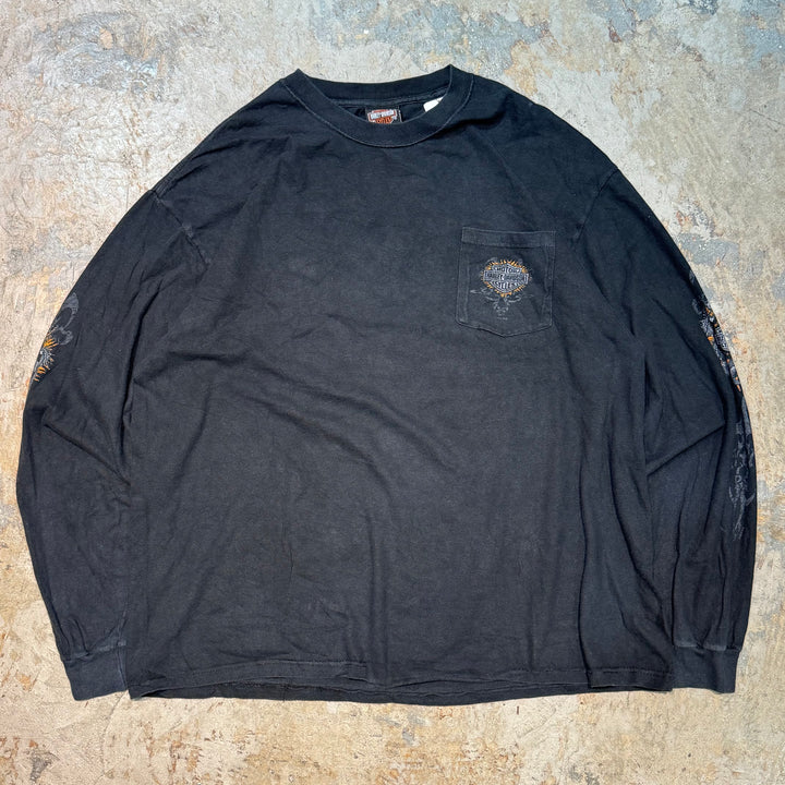 古着 Harley-Davidson/ハーレーダビッドソン/ プリントTシャツ/ロンT/ サイズXL