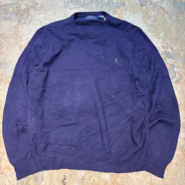 古着 POLO by Ralph Lauren/ ポロラルフローレン/  クルーネックニットセーター/ サイズL