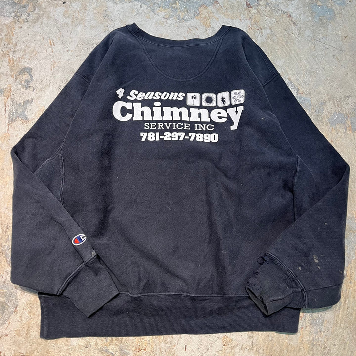 古着 00's Champion/チャンピオン/Crewneck sweat/クルーネックスウェット/企業ロゴ/サイズL相当