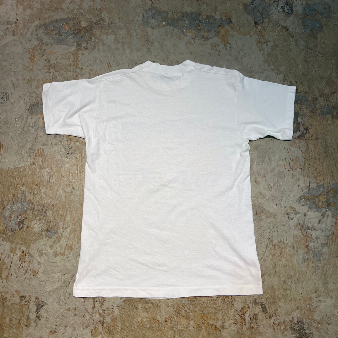 古着 USA製 92's フルーツ オブ ザ ルーム / エルビス・プレスリー / ヴィンテージ シングルステッチ プリントTシャツ/サイズM