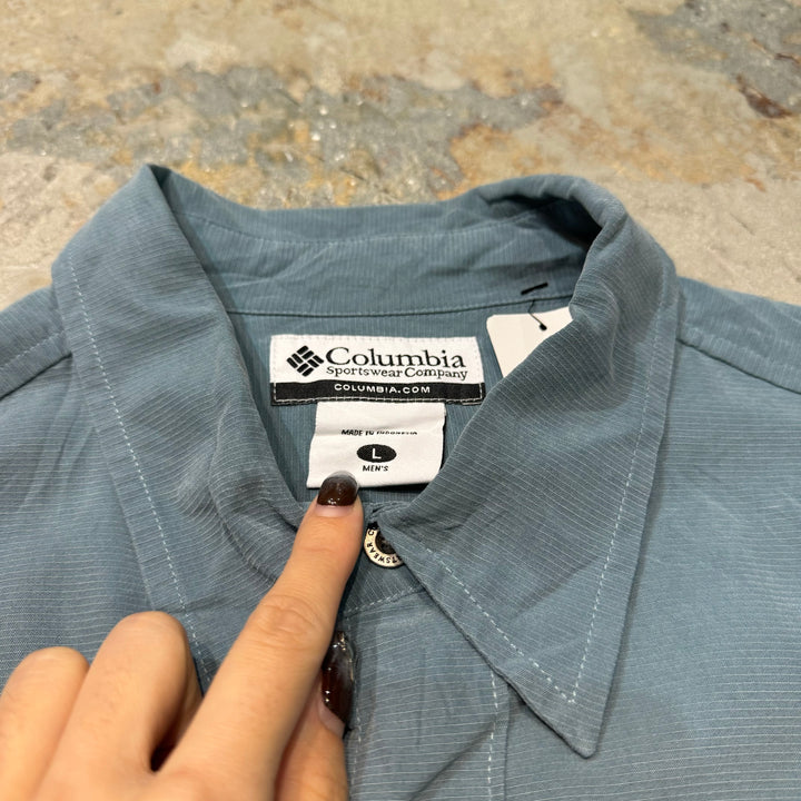 古着 Columbia/ コロンビア/ 半袖シャツ/ 無地/ サイズL
