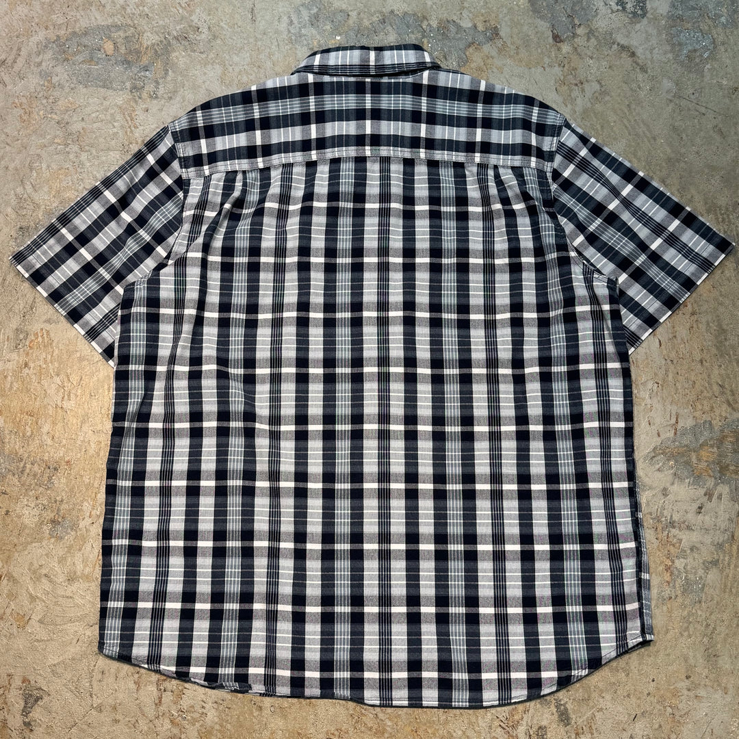 古着 carhartt/ カーハート/ ボタンダウン半袖シャツ/ チェック柄/ サイズXL