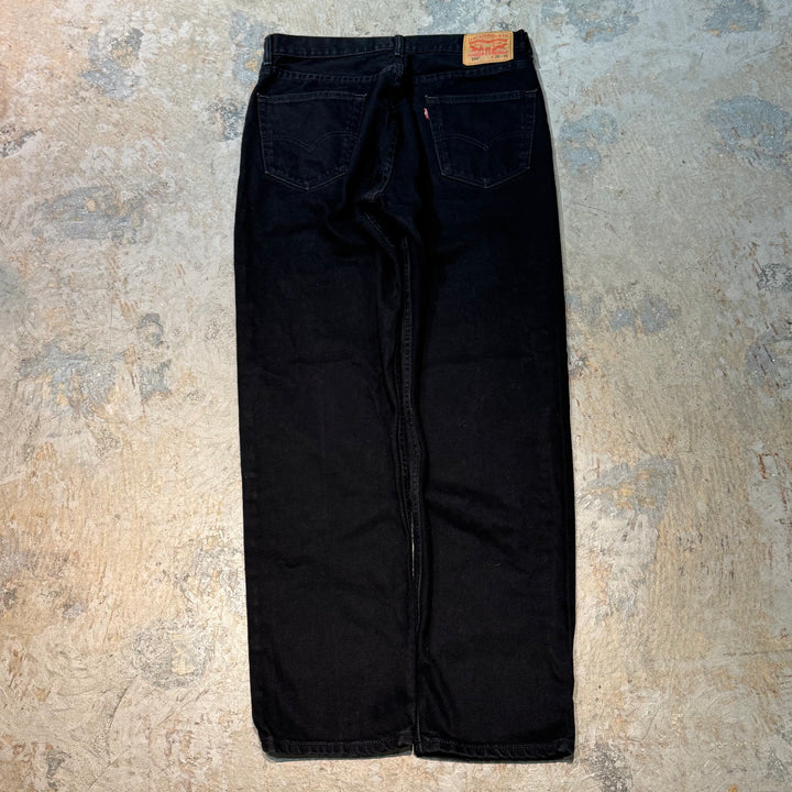 古着 Levi's/ リーバイス/ ブラックデニムパンツ/ 550/ 実寸サイズ34×33