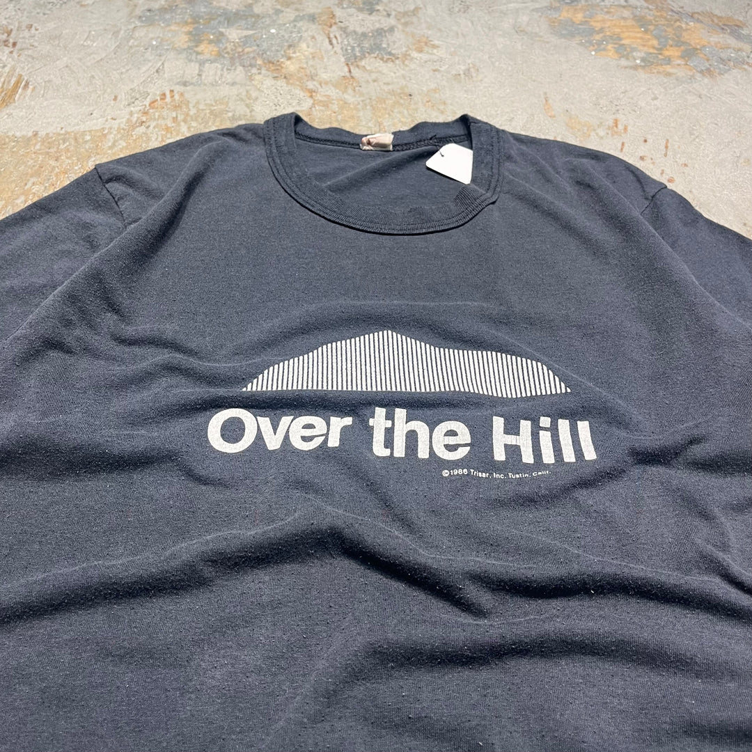 #4726 古着 86's trisar inc/ヴィンテージ シングルステッチ Tシャツ/カナダ製/OVER THE HILL/サイズM
