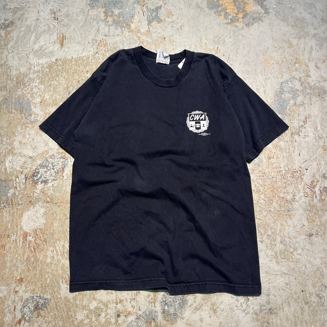 古着 CWA/ニュージャージー州行政機関/"we are ready!"/プリントTシャツ/サイズL
