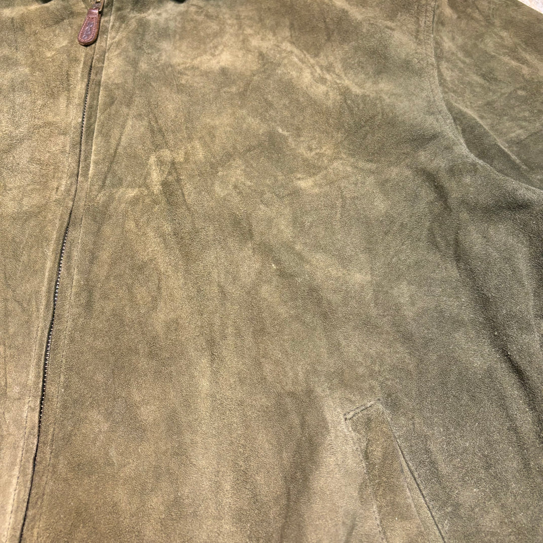 古着 90's~ POLO by Ralph Lauren/ ポロラルフローレン/ スウィングトップジャケット/ スウェード/ ヌバック/ サイズL