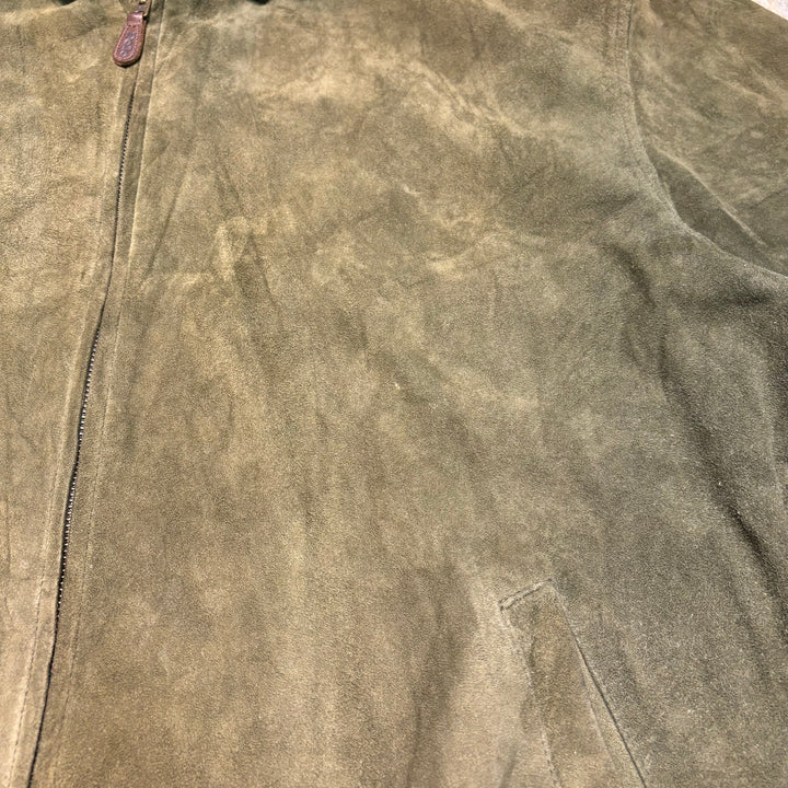 古着 90's~ POLO by Ralph Lauren/ ポロラルフローレン/ スウィングトップジャケット/ スウェード/ ヌバック/ サイズL
