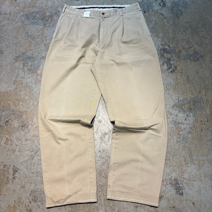 古着 USA製 90's〜 Ralph Lauren/ラルフローレン/ ツータックチノパンツ/ 実寸サイズ36×31