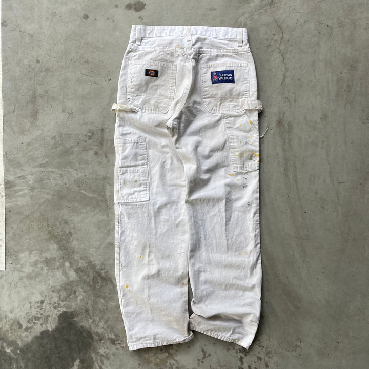 古着 Dickies×SHERWIN WILLIAMS/ディッキーズ× シャーウィン・ウィリアムズ/ ペインターパンツ / 企業ロゴ/ 実寸サイズ29×29