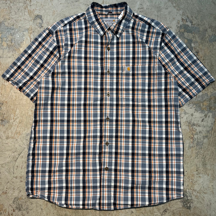 古着 carhartt/ カーハート/ 半袖シャツ/ チェック柄/ サイズL