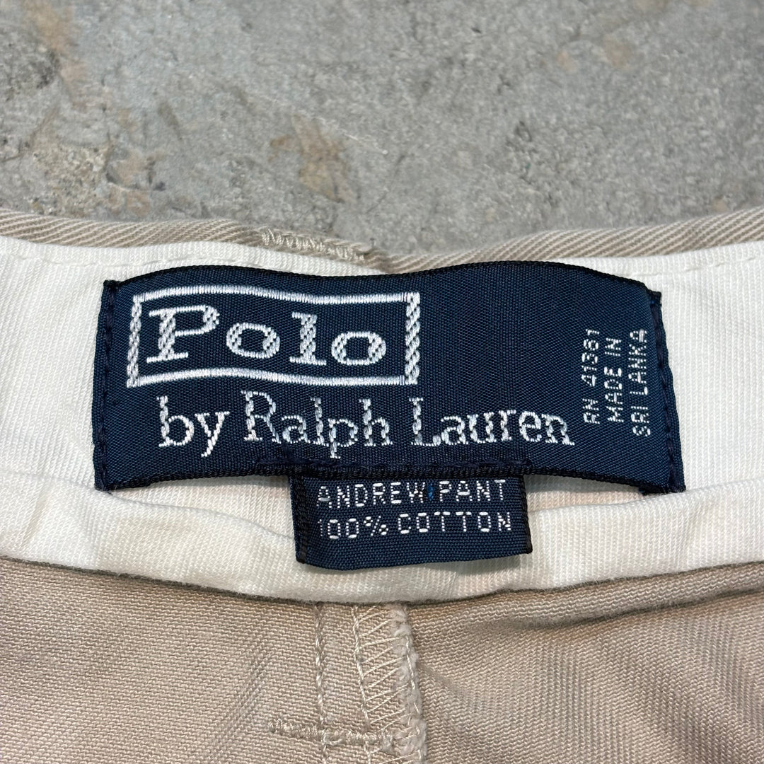 古着 90's〜 Ralph Lauren/ラルフローレン/ ツータックチノパンツ/ 実寸サイズ35×29