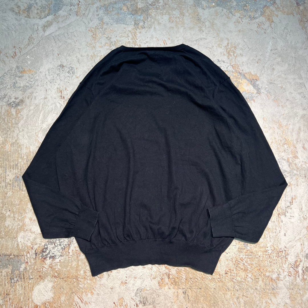 #3711 古着 POLO by Ralph Lauren/ラルフローレン / PIMA Cotton knit V Neck Sweatrer Shirts/ピマコットLンニットＶネックセーター/サイズXX