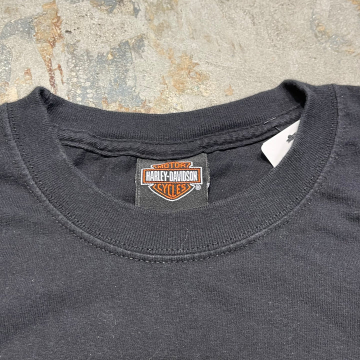 古着 USA製 Harley-Davidson/ハーレー ダビッドソン / ノース･カロライナ州ニューバーン ストア / プリントTシャツ / サイズL