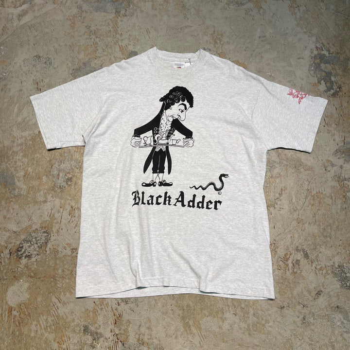 古着 90's カナダ製 FRUIT OF THE LOOM/フルーツ オブ ザ ルーム / Black Adder : The Lost Pilot / シュチュエーション･コメディ テレビ番組 / ヴィンテージ シングルステッチ ムービーTシャツ / サイズXL