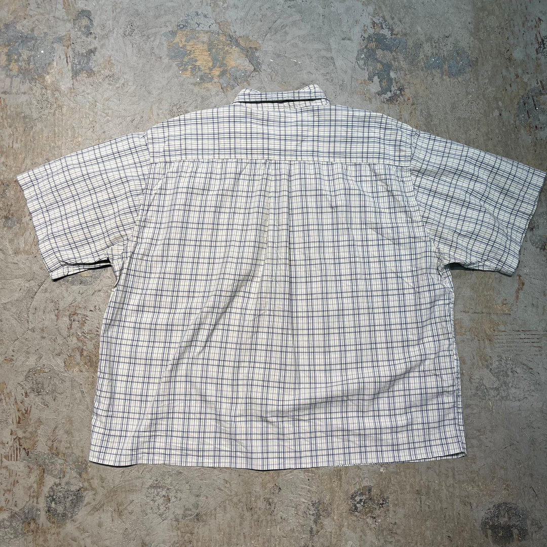 古着 carhartt/ カーハート/ ボタンダウン半袖シャツ/ チェック柄/ リメイク/サイズXL