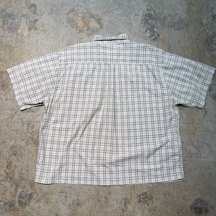 古着 carhartt/ カーハート/ ボタンダウン半袖シャツ/ チェック柄/ リメイク/サイズXL