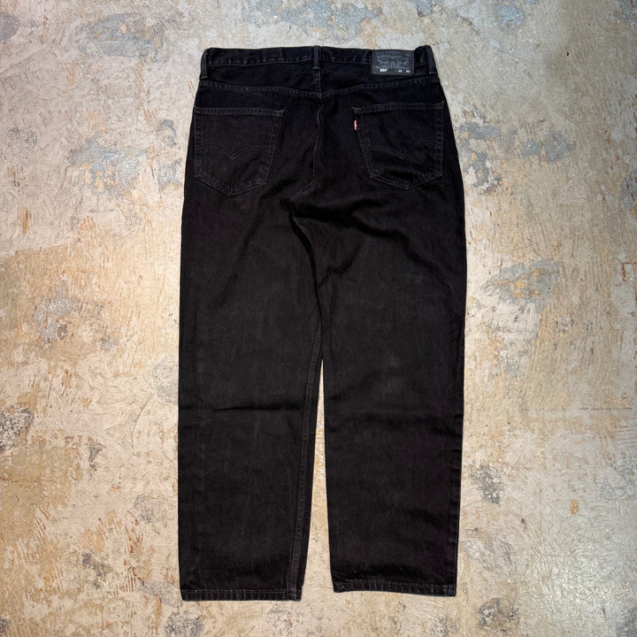 古着 Levi's/リーバイス/ブラックデニムパンツ/550/実寸サイズ35×30