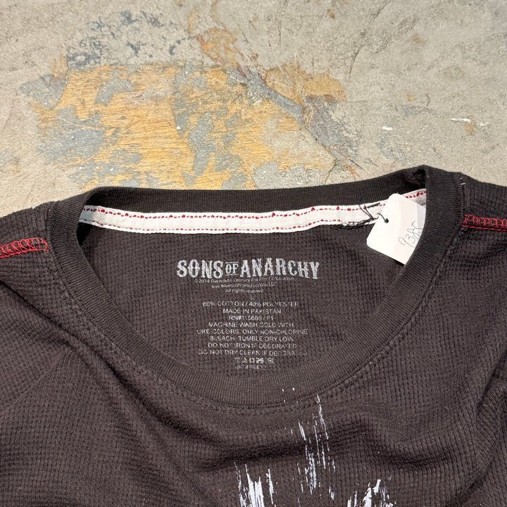 古着 SONS OF ANARCHY/ サンズオブアナーキー/ クルーネックワッフルロングスリーブTシャツ/ サイズL