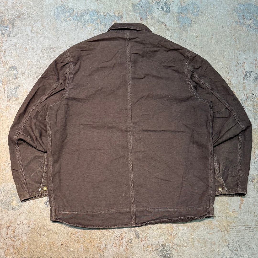 古着 carhartt/ カーハート/ ハミルトンジャケット/ ダック地/ スカル/ リメイク/ サイズL