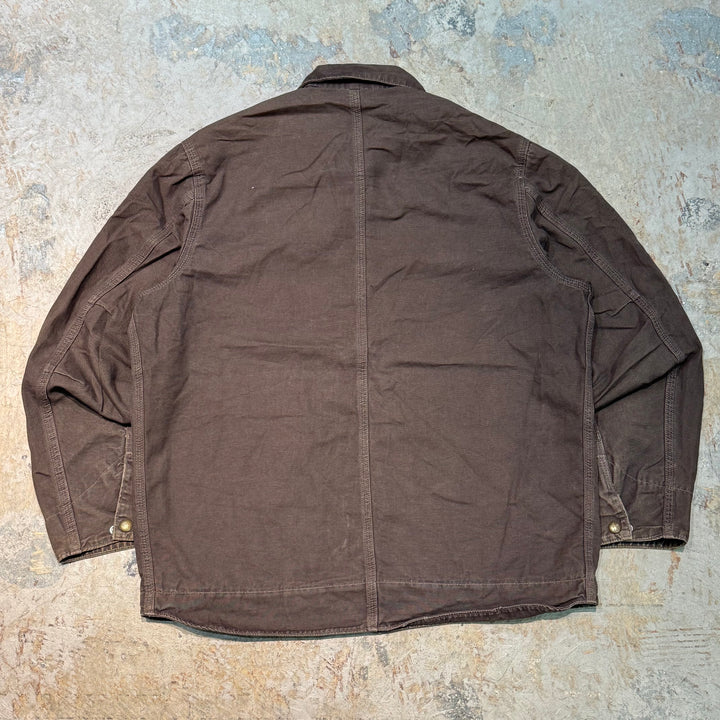 古着 carhartt/ カーハート/ ハミルトンジャケット/ ダック地/ スカル/ リメイク/ サイズL