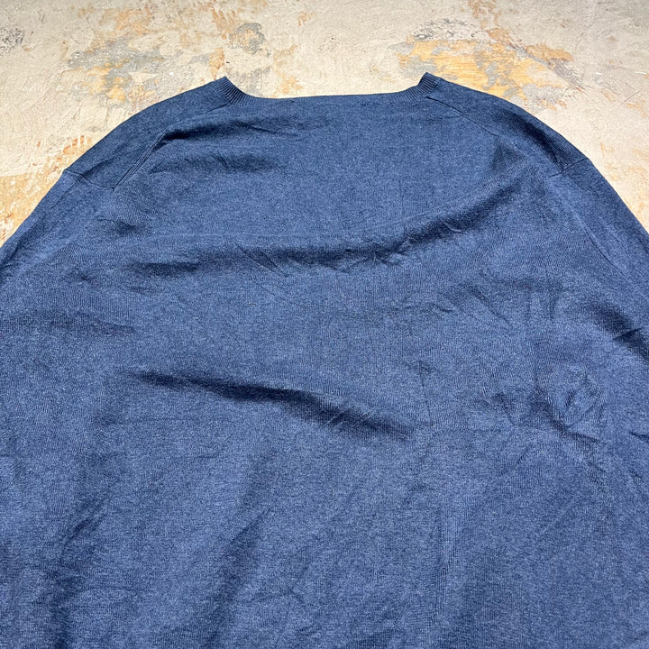 #3702古着/ラルフローレン/POLObyRalphLauren/コットンニット/Cottonknit/Ｖネック/サイズXXL