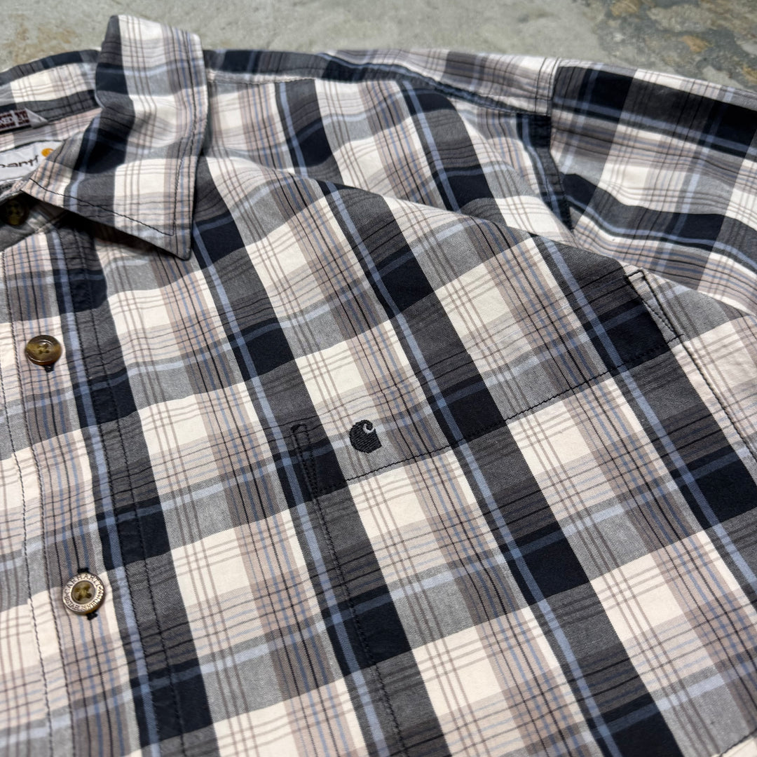 古着 carhartt/ カーハート/ 半袖シャツ/ チェック柄/ サイズ2XL