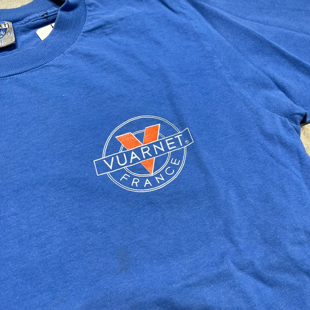 古着 USA製 VUARNET FRANCE/ヴァルネ/サングラスメーカー/企業系/ヴィンテージ シングルステッチ Tシャツ/サイズL相当