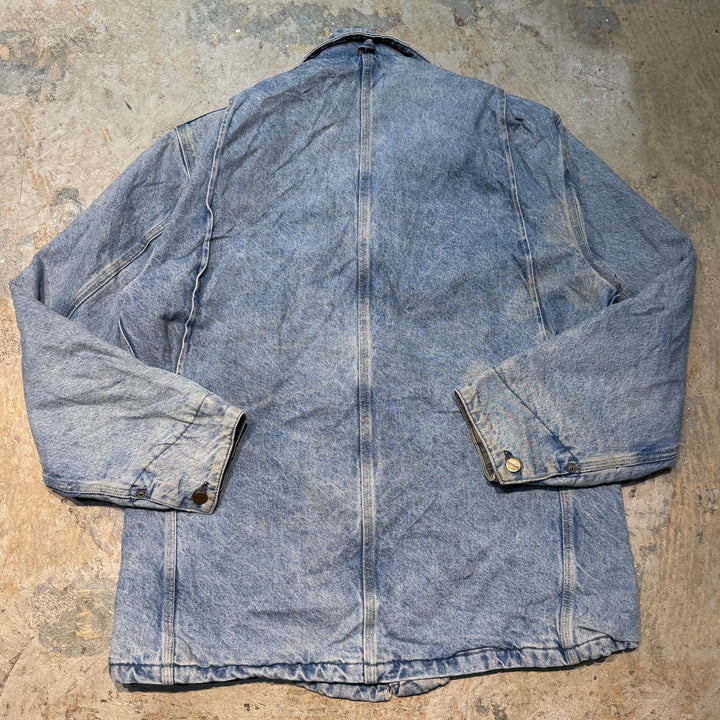 古着 USA製 Carhartt/ カーハート/ ミシガンチョアコート/ デニム地/裏地ブランケット/ サイズM