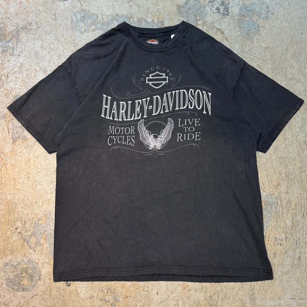 古着 USA製 Harley-Davidson/ハーレーダビッドソン/ プリントTシャツ/ サイズXL