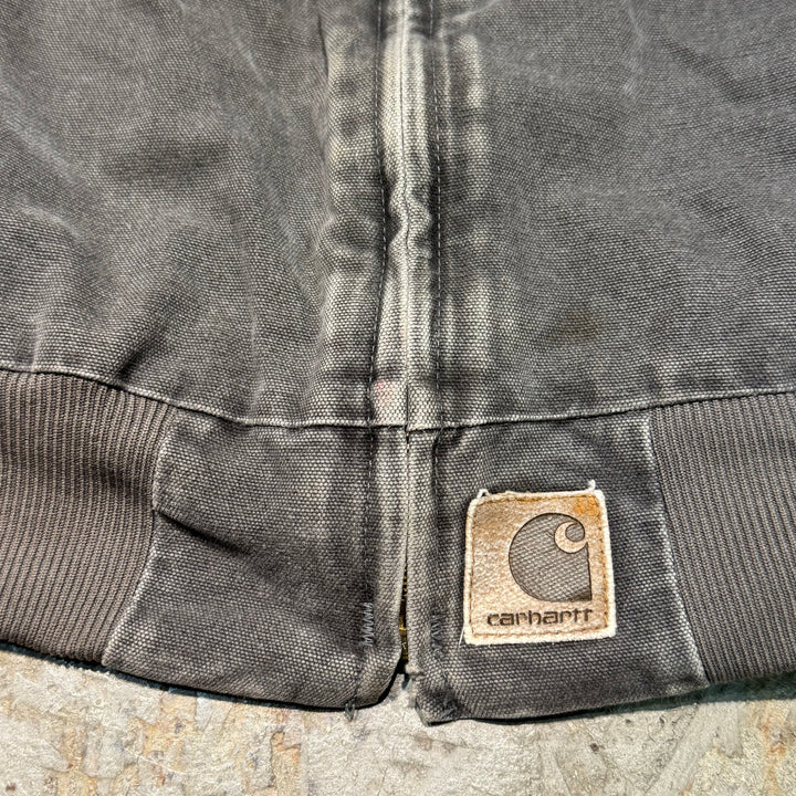 古着 Carhartt/ カーハート/ サンタフェジャケット/ ダック地/ 裏地キルティング/ 襟コーデュロイ/ サイズM相当