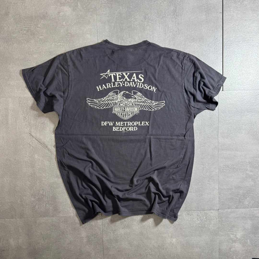 古着 Harley-Davidson ハーレーダビッドソン プリントTシャツ アメカジ サイズXL