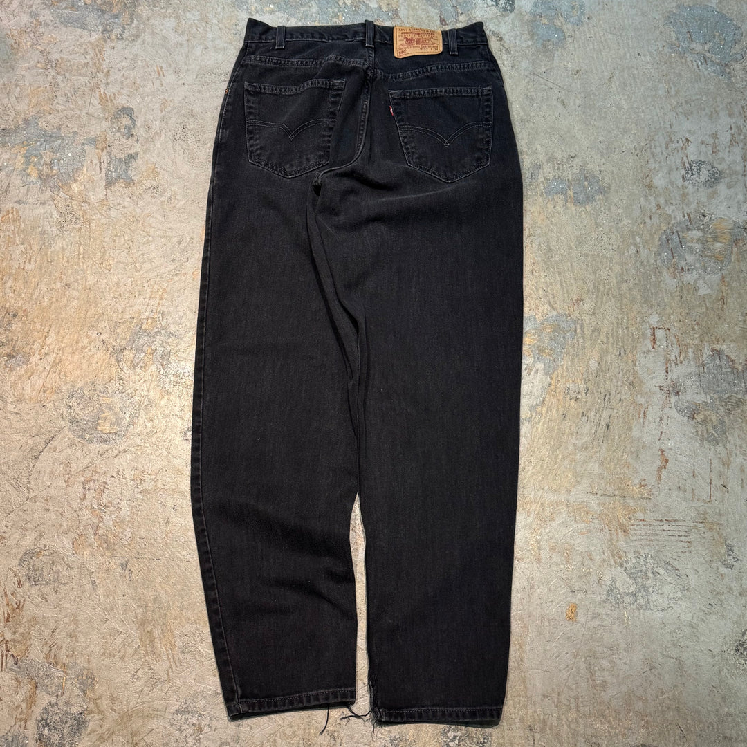 古着 Levi's/ リーバイス/ ブラックデニムパンツ/ 560/ 実寸サイズ32×33
