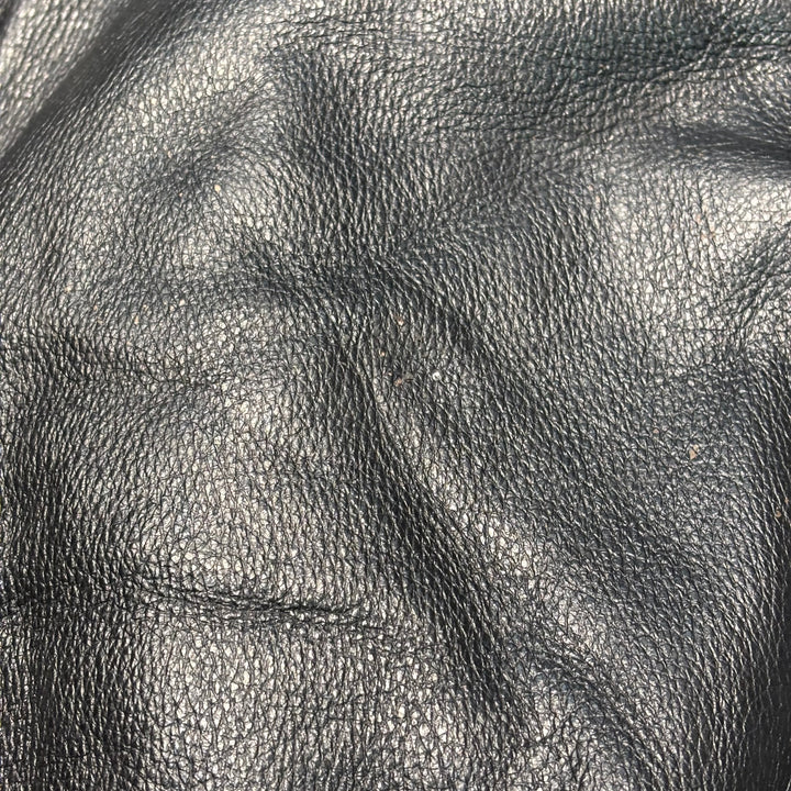 古着 WILSONS LEATHER/ ウィルソンズレザー/ 本革ジップアップレザージャケット/ 牛革/ 裏地ファー/ サイズL
