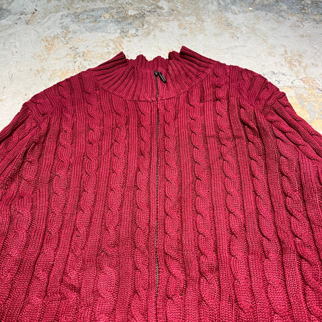 #3366 L.L.Bean/エルエルビーン/zip up knit/ジップアップニット/サイズ2X