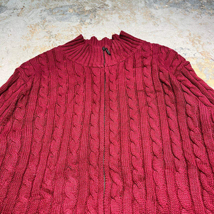 #3366 L.L.Bean/エルエルビーン/zip up knit/ジップアップニット/サイズ2X