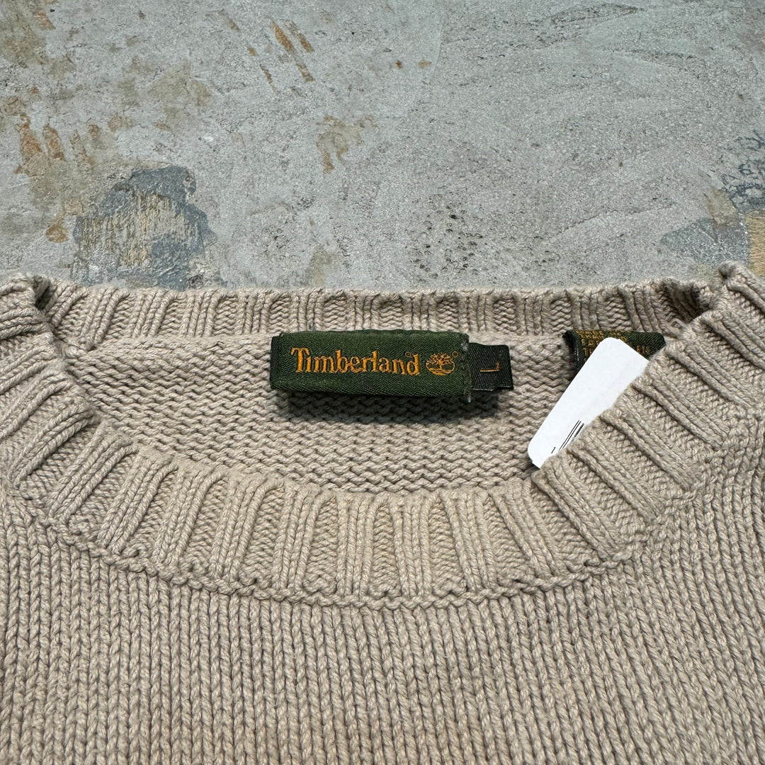 古着 TIMBERLAND/ ティンバーランド/クルーネックコットンニットセーター/ サイズL