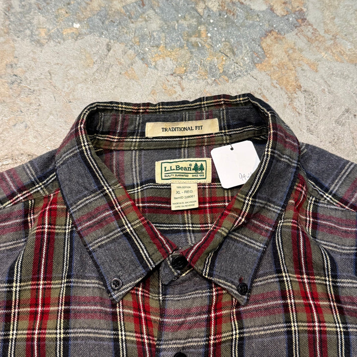 古着 L.L.Bean/エルエルビーン/ ボタンダウン長袖シャツ/ チェック柄/ サイズXL