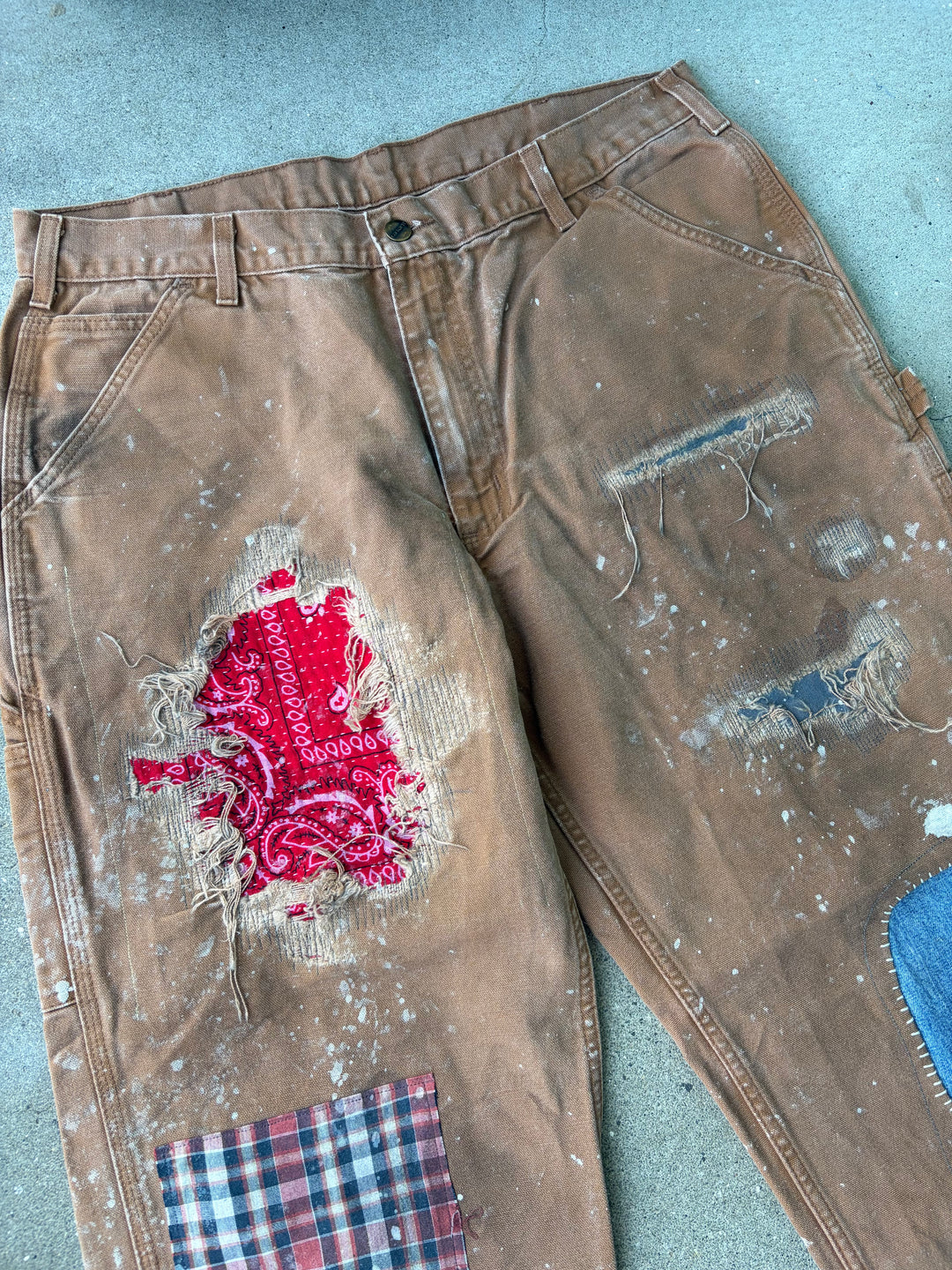 Carhartt Sashiko Patchwork Duck Painter Pants W36 L32