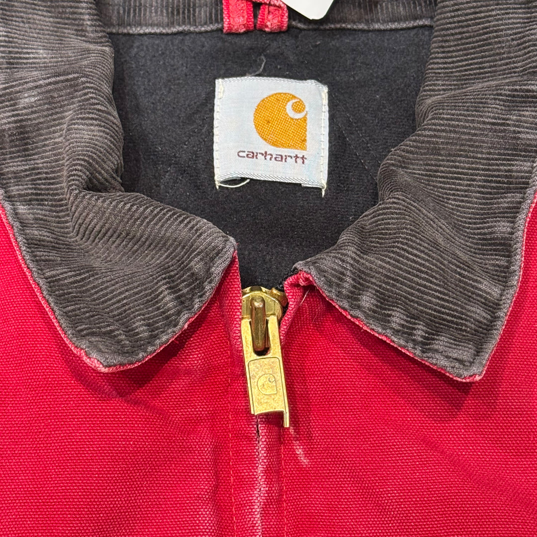 古着 Carhartt/ カーハート/ サンタフェジャケット/ ダック地/ 裏地キルティング/ 襟コーデュロイ/ サイズL相当