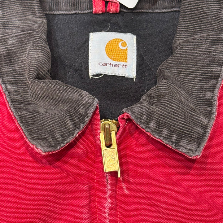 古着 Carhartt/ カーハート/ サンタフェジャケット/ ダック地/ 裏地キルティング/ 襟コーデュロイ/ サイズL相当