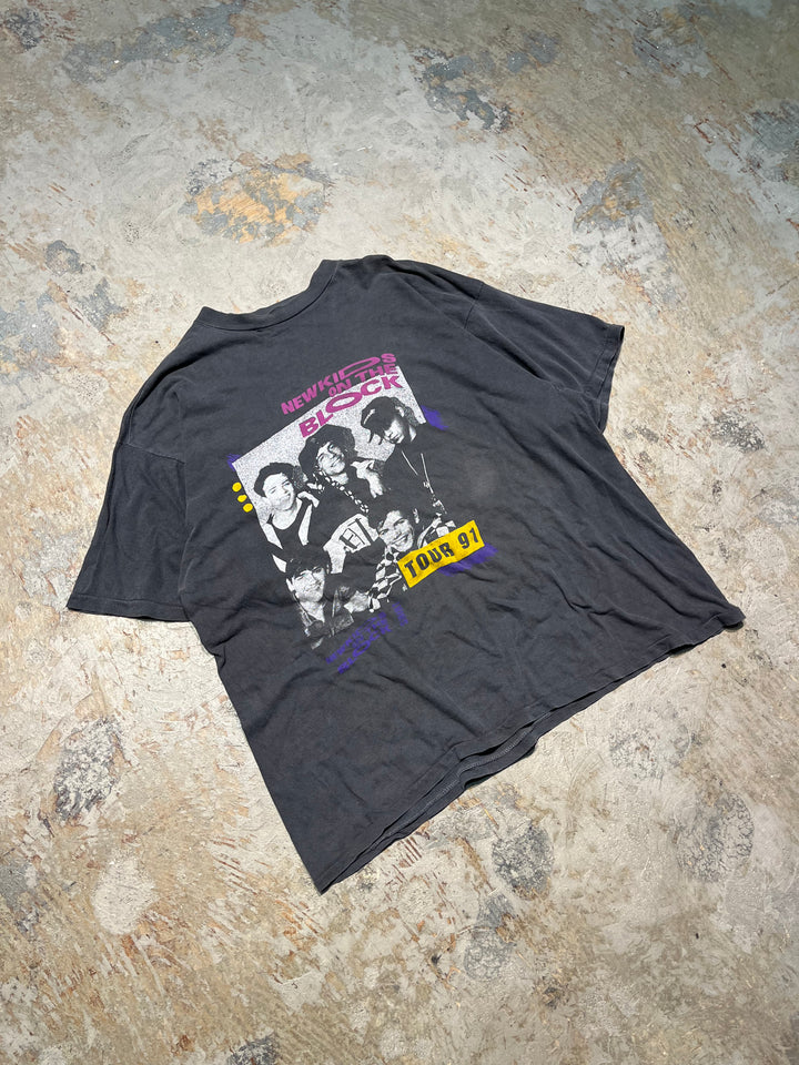#MA120 古着 91's NEWKIDS ON THE BLOCK/ニューキッズオンザブロック/バンド/ヴィンテーシングルステッチ Tシャツ/サイズXL