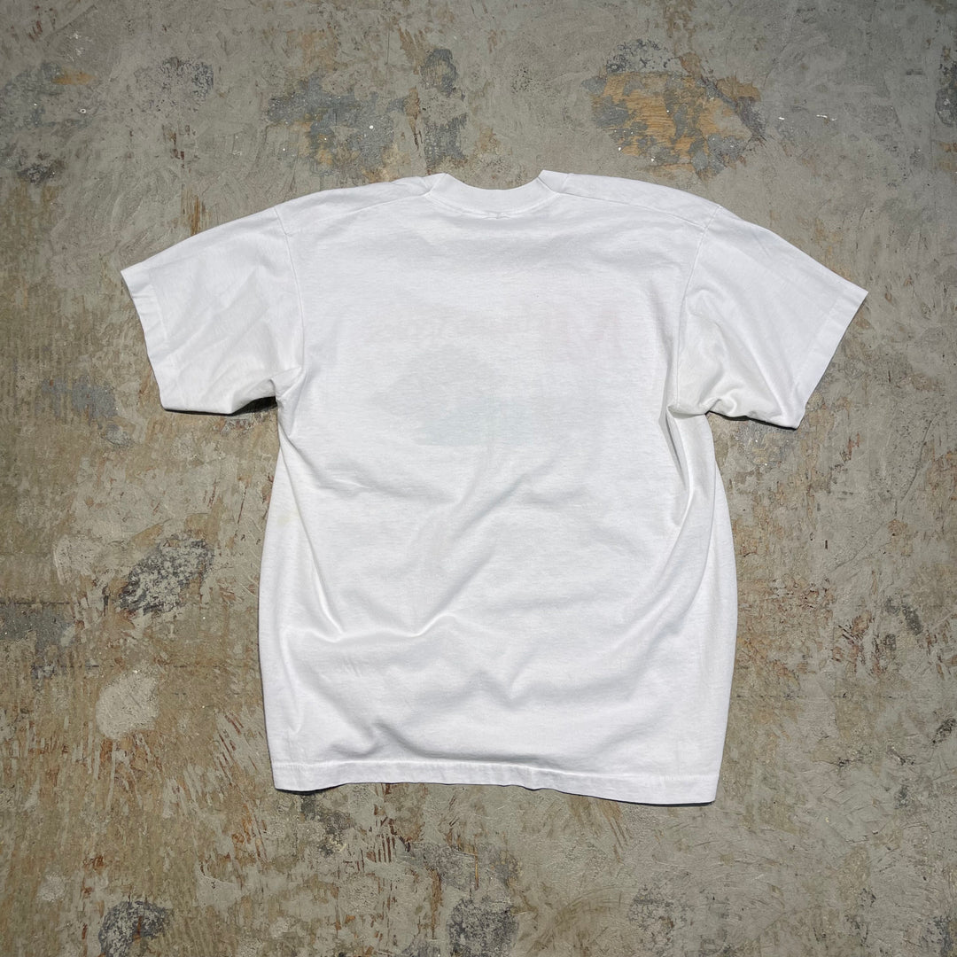 #4645 古着 USAvintage MICHIGAN APPLES /ヴィンテージ シングルステッチ Tシャツ/サイズXXL相当