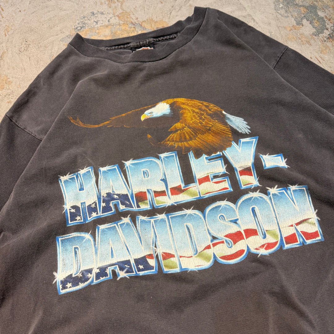 古着 USA製 90's Harley-Davidson/ハーレーダビッドソン/ プリントTシャツ/ サイズL