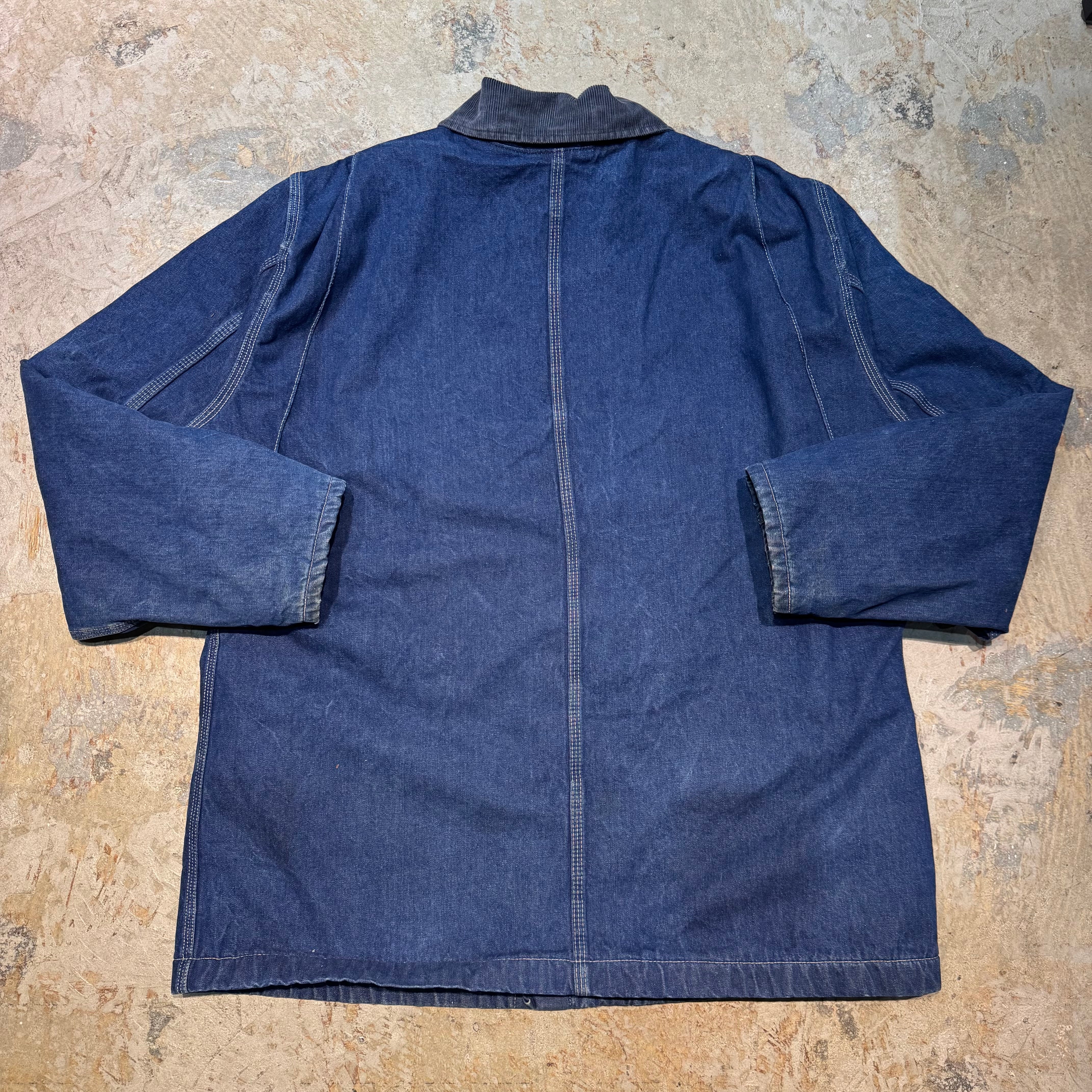古着Dickies/ ディッキーズ/ デニムカバーオール/ 襟コーデュロイ