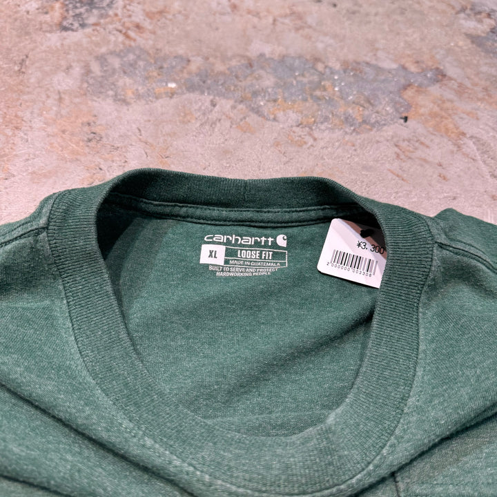 古着 Carhartt/ カーハート/ ポケット ロゴ Tシャツ/ サイズXL
