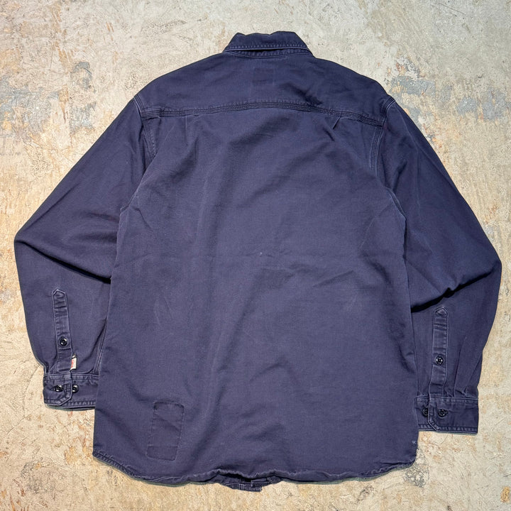 古着 carhartt/ カーハート/  ボタンダウンワーク長袖シャツ/ 無地/ サイズM